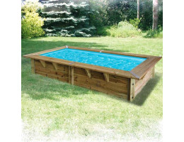 Ubbink Bâche à bulles pour piscine bois Linéa 350 x 650 cm au
